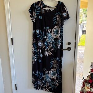 Iolani made in Hawaii midi dress floral